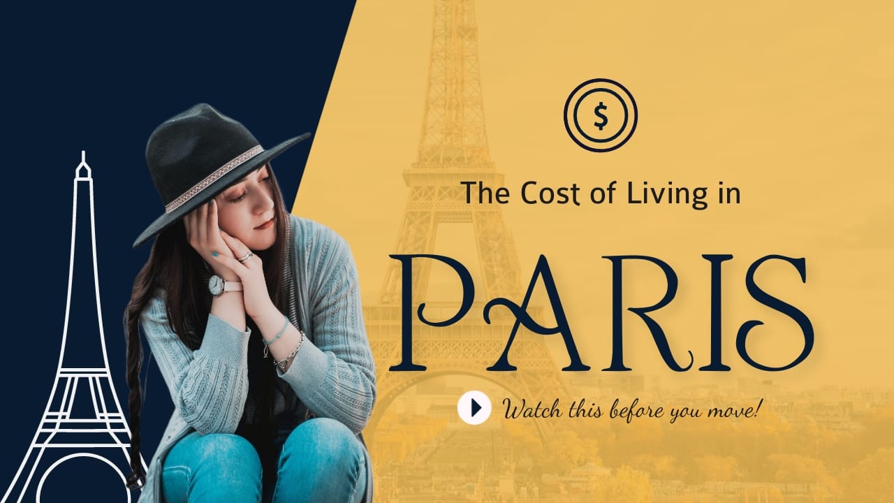 The Cost of Living in Paris Youtube Thumbnail Template