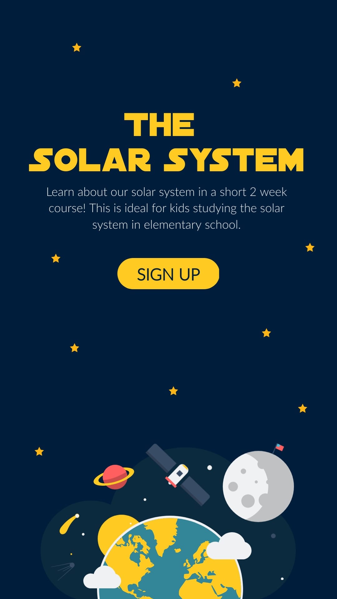 The Solar System Vertical Template