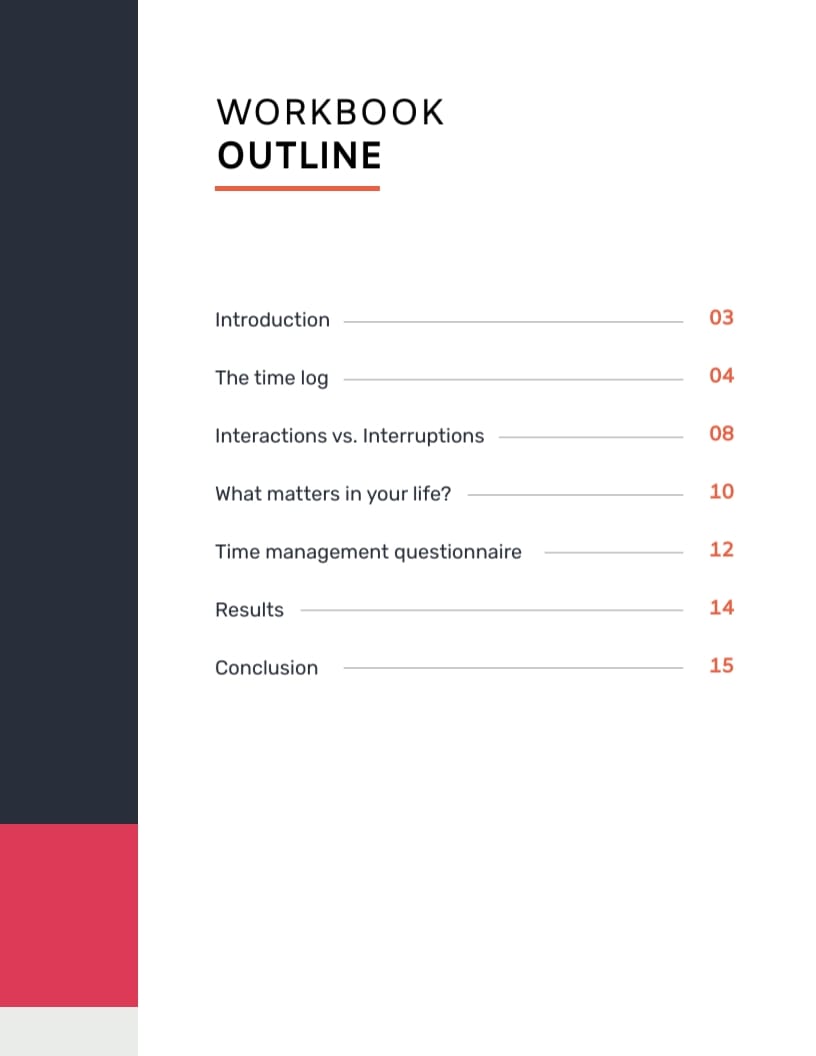 Time Management Workbook Template - Slide 2 Time Management Workbook Template - Slide 2
