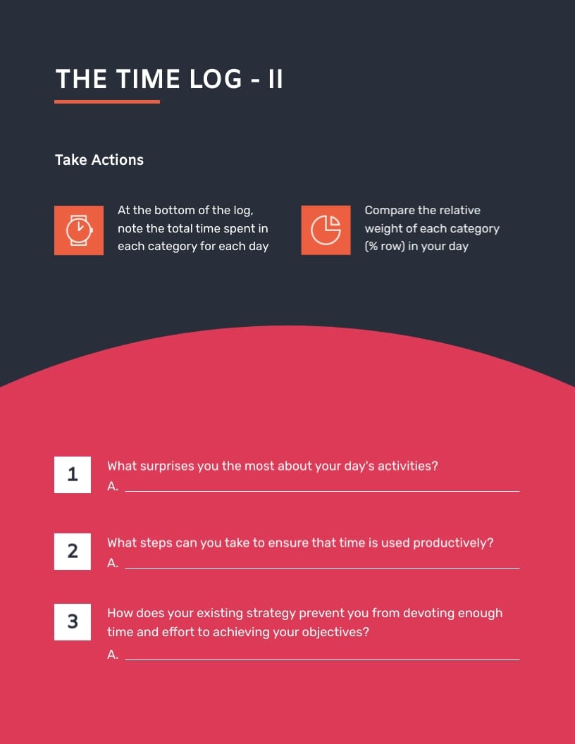Time Management Workbook Template - Slide 5 Time Management Workbook Template - Slide 5