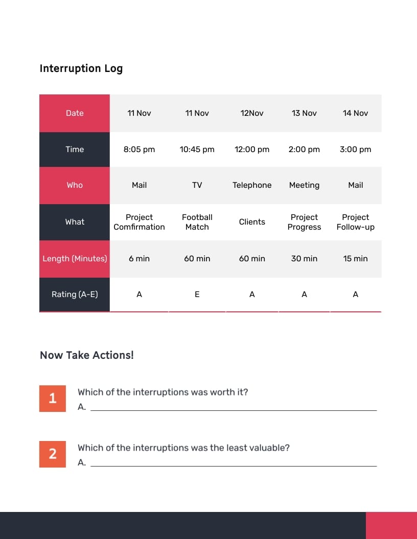 Time Management Workbook Template - Slide 9 Time Management Workbook Template - Slide 9