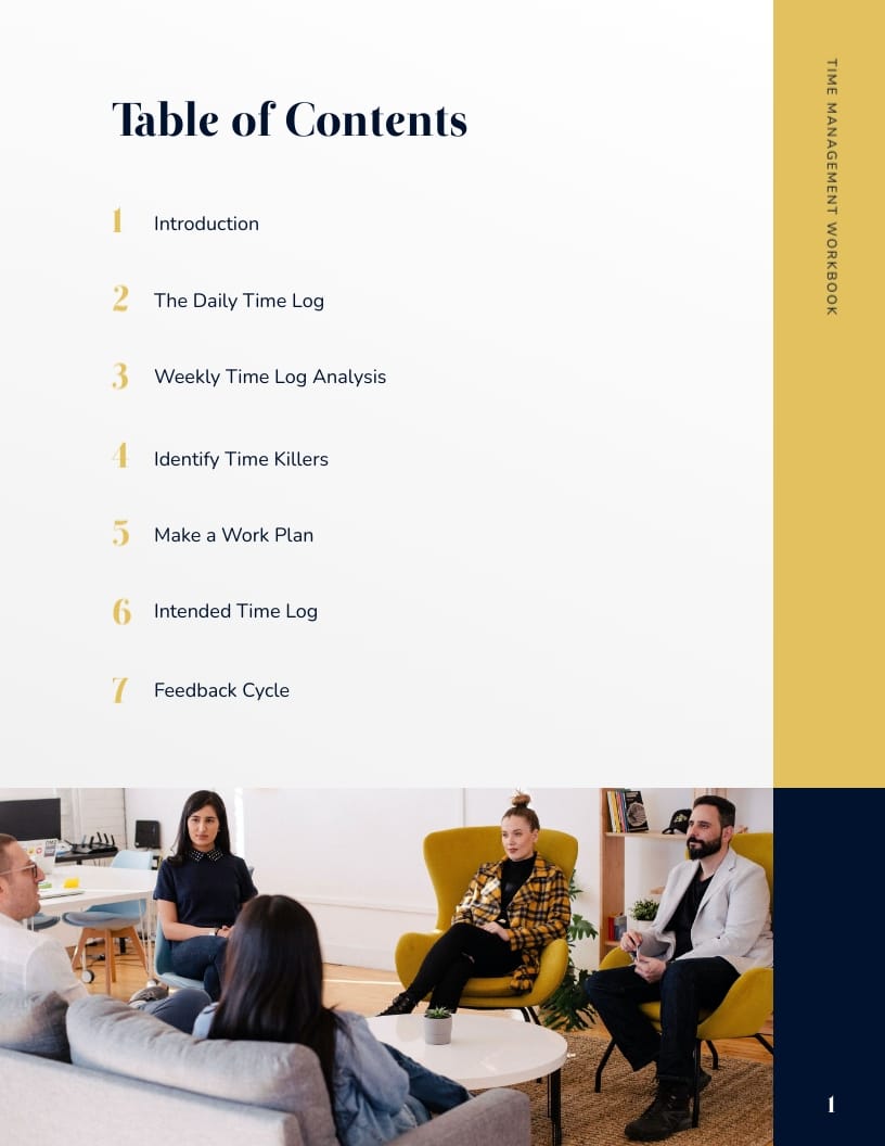 Time Management Workbook Template - Slide 2 Time Management Workbook Template - Slide 2