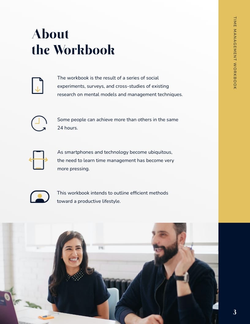 Time Management Workbook Template - Slide 4 Time Management Workbook Template - Slide 4
