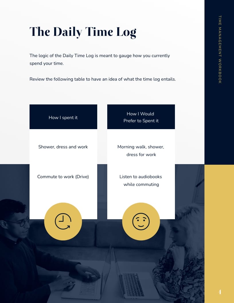 Time Management Workbook Template - Slide 5 Time Management Workbook Template - Slide 5