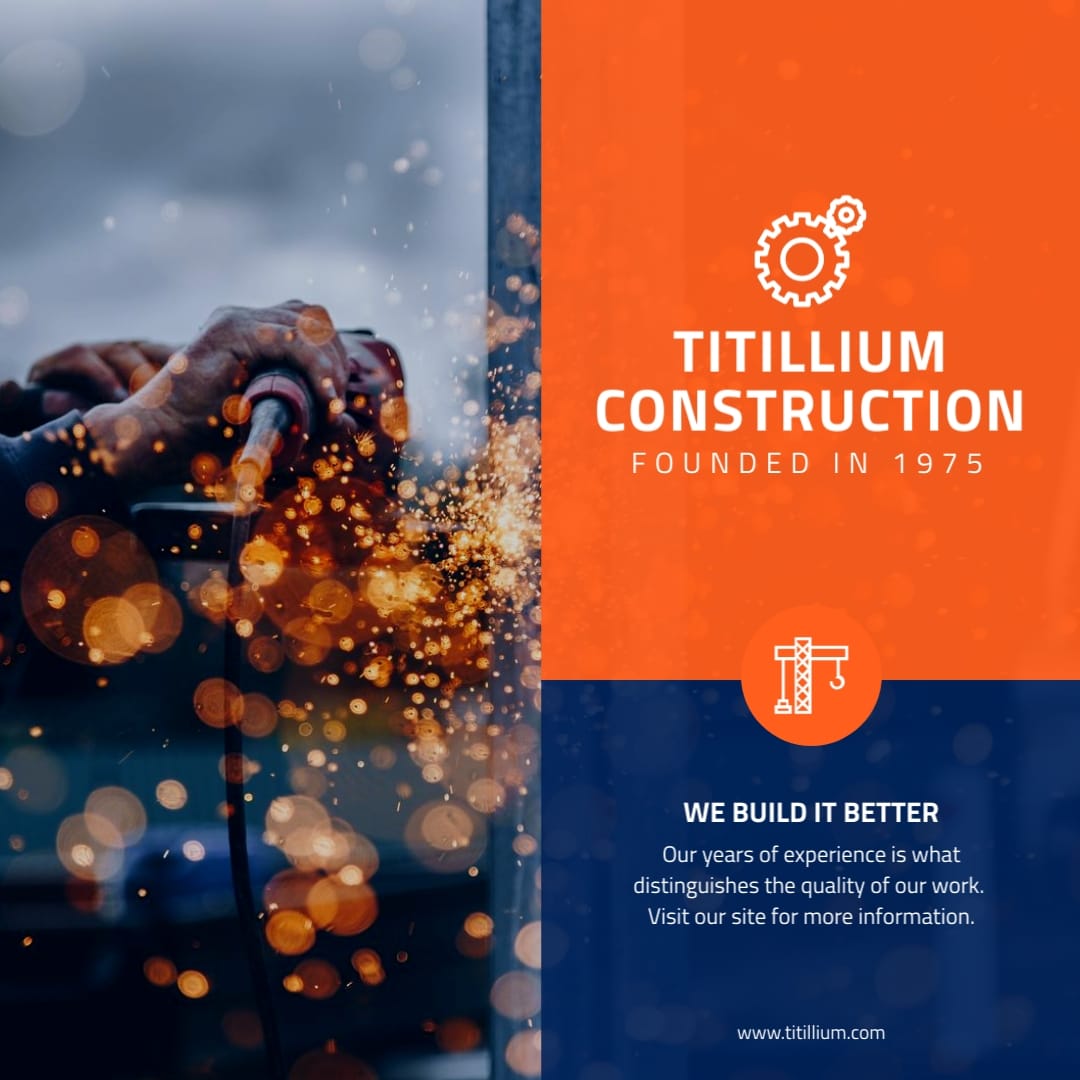 Titillium Construction Animated Square Template