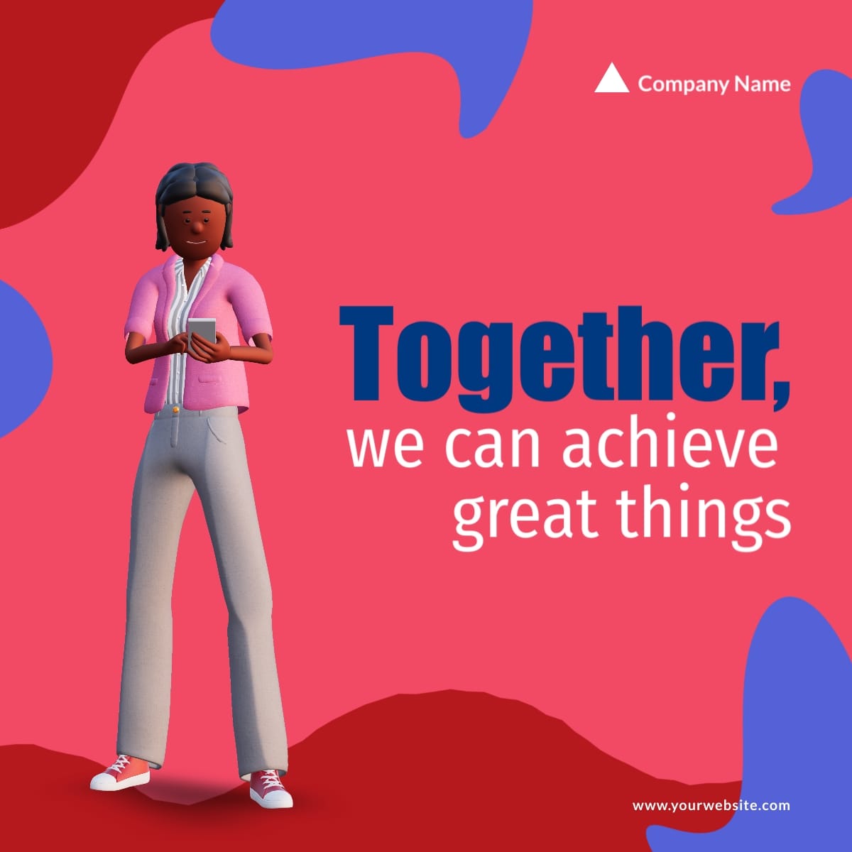 Together Achieve LinkedIn Post Template