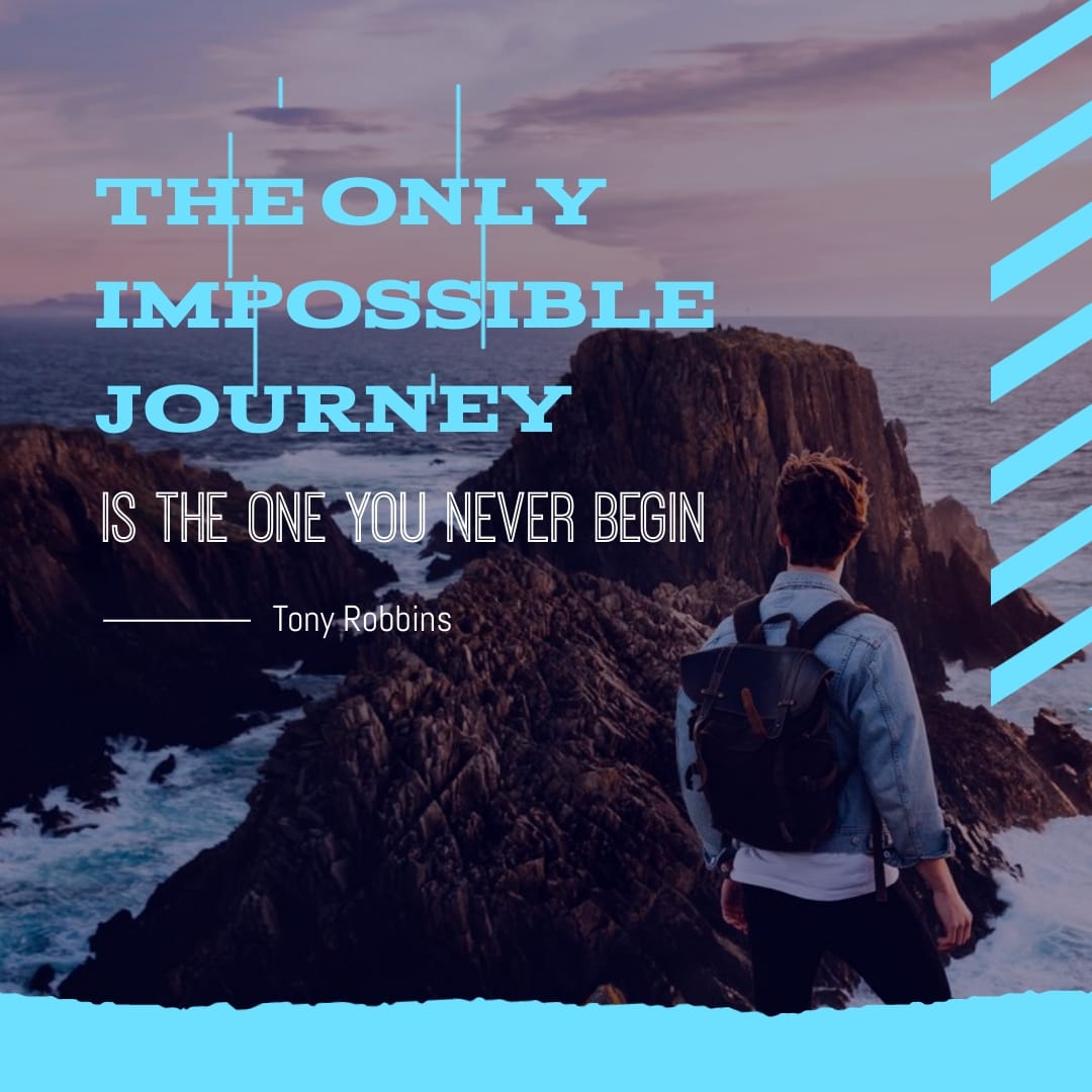Tony Robbins Animated Quote Square Template