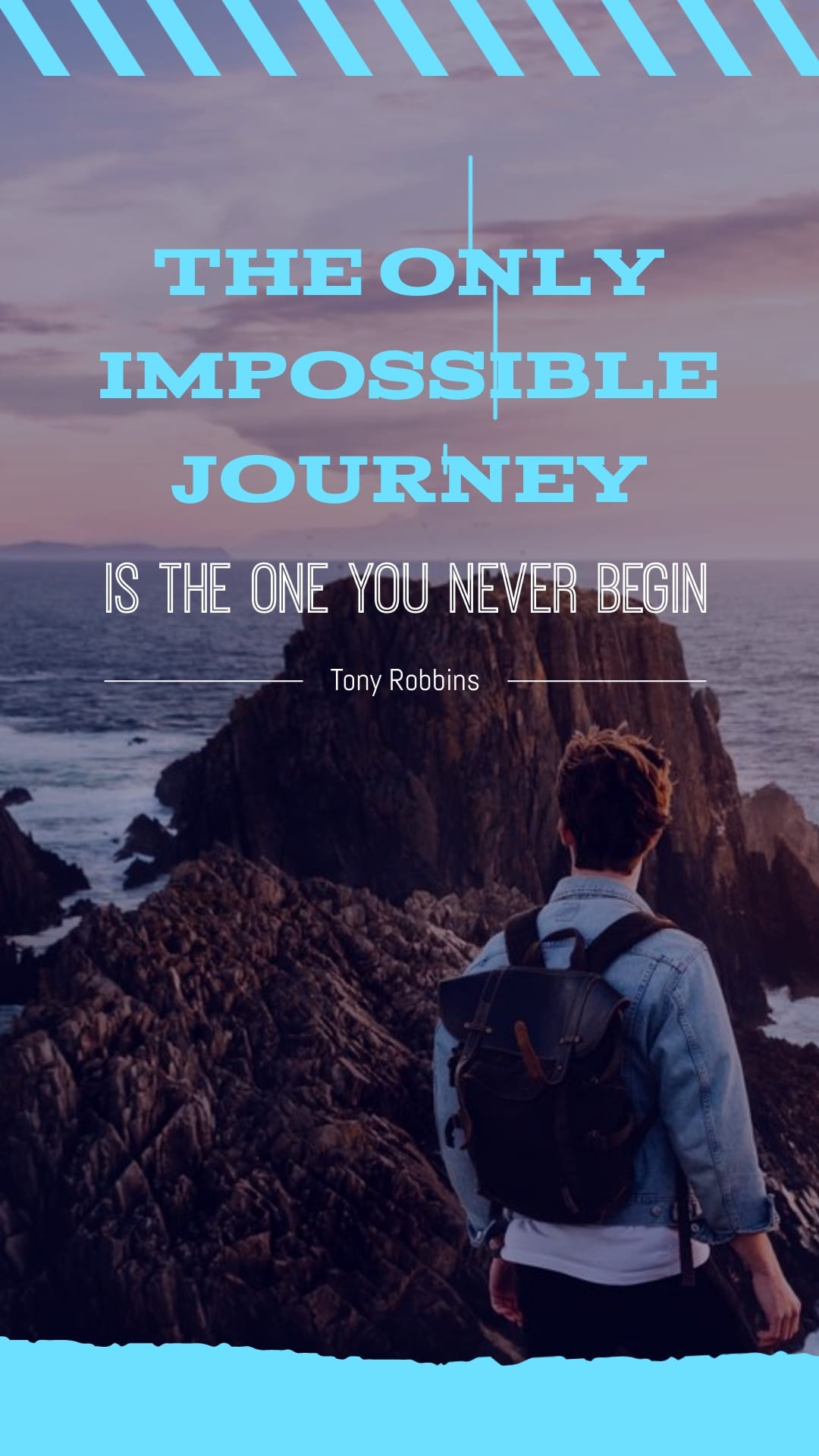 Tony Robbins Animated Quote Vertical Template