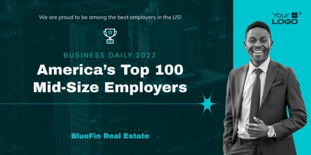 Top 100 Employers Twitter Post Template