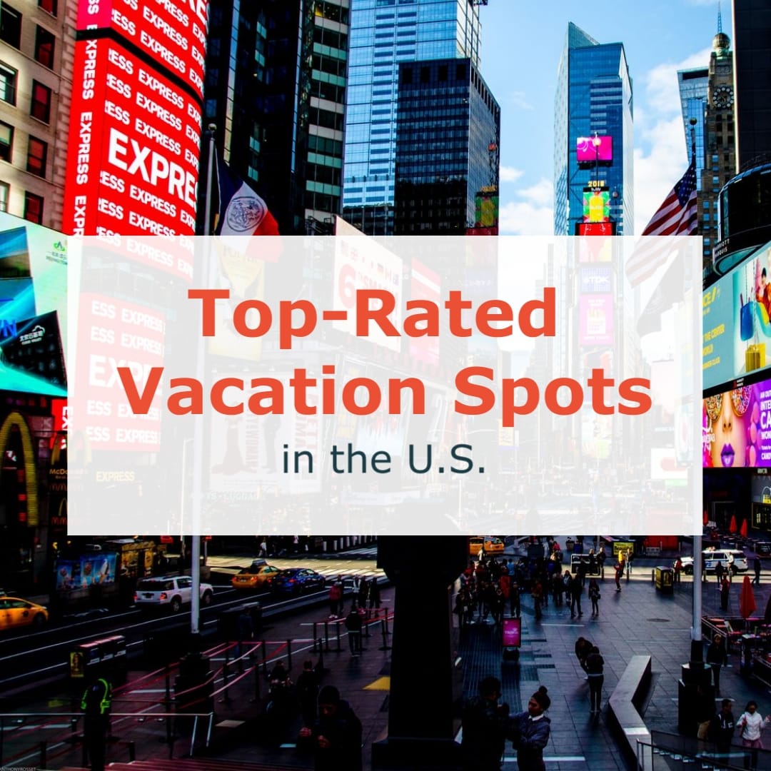 Top Rated Vacation Spots in the U.S Listicle Square Template