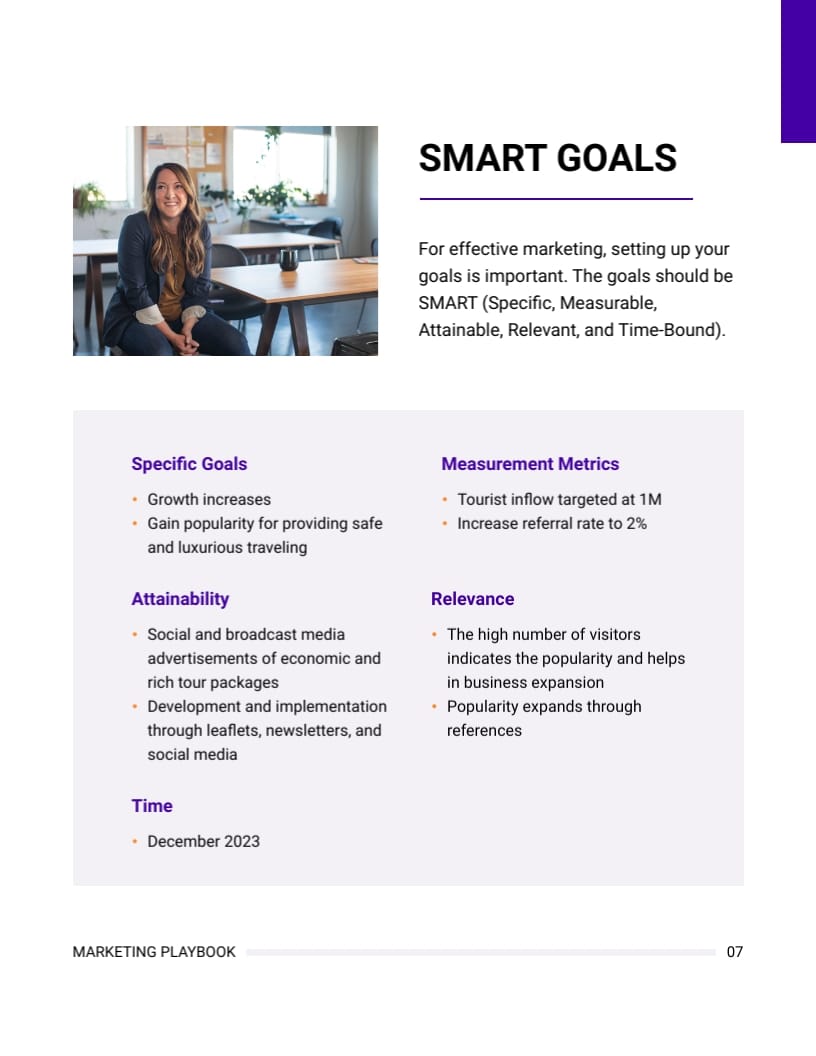 Tourism Marketing Playbook Template | Visme