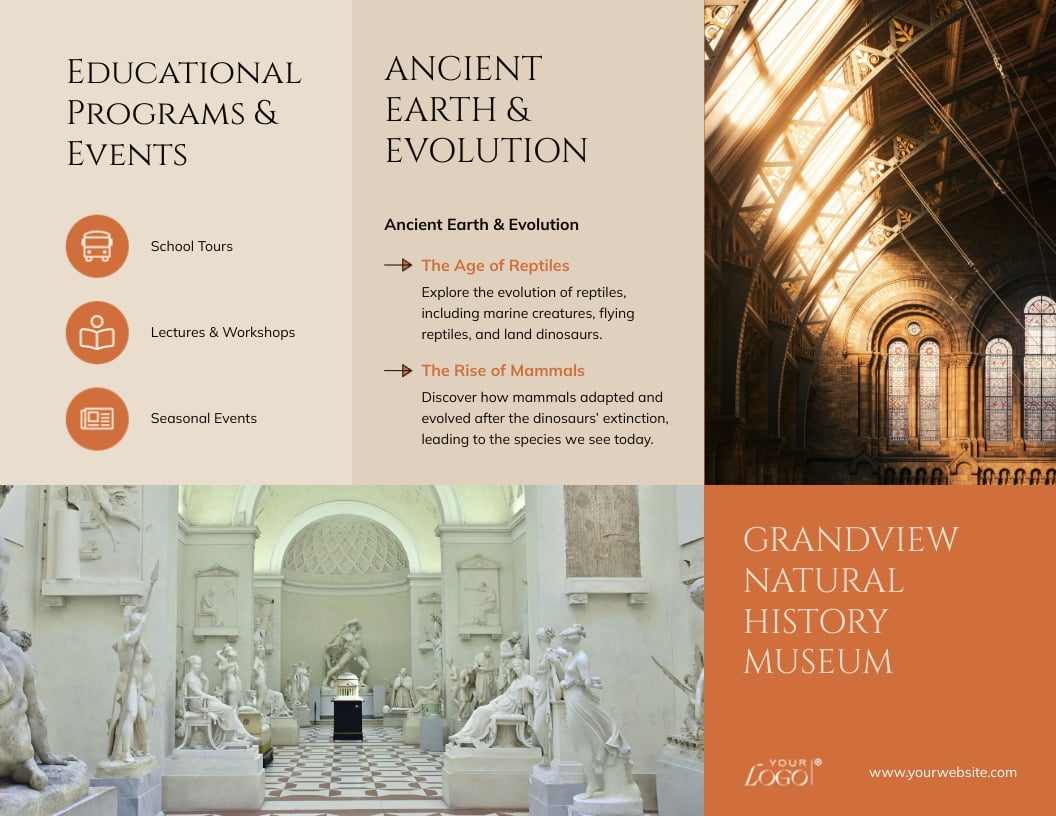 Tourist Z-Fold Brochure Template