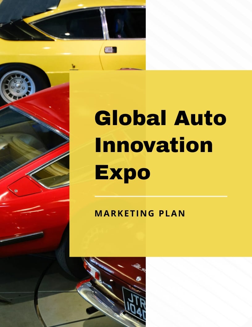Trade Show Event Marketing Plan Template