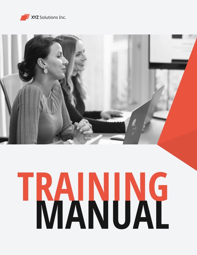 Training Manual Guide Template