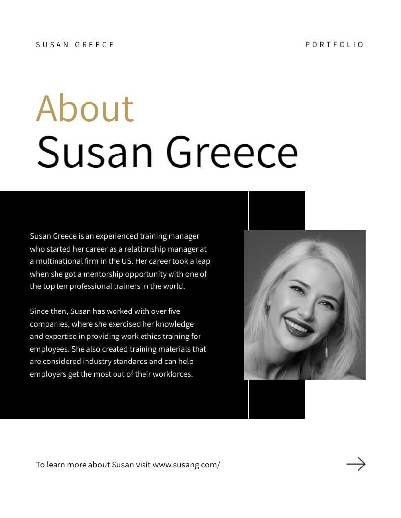 Training Portfolio Template - Slide 2 Training Portfolio Template - Slide 2