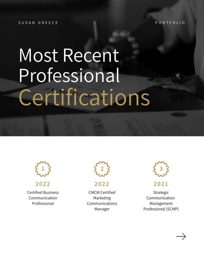 Training Portfolio Template - Slide 4 Training Portfolio Template - Slide 4