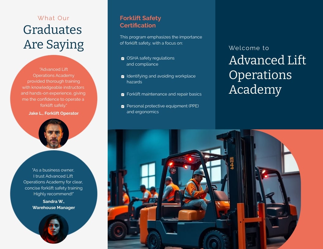 Training Z-Fold Brochure Template