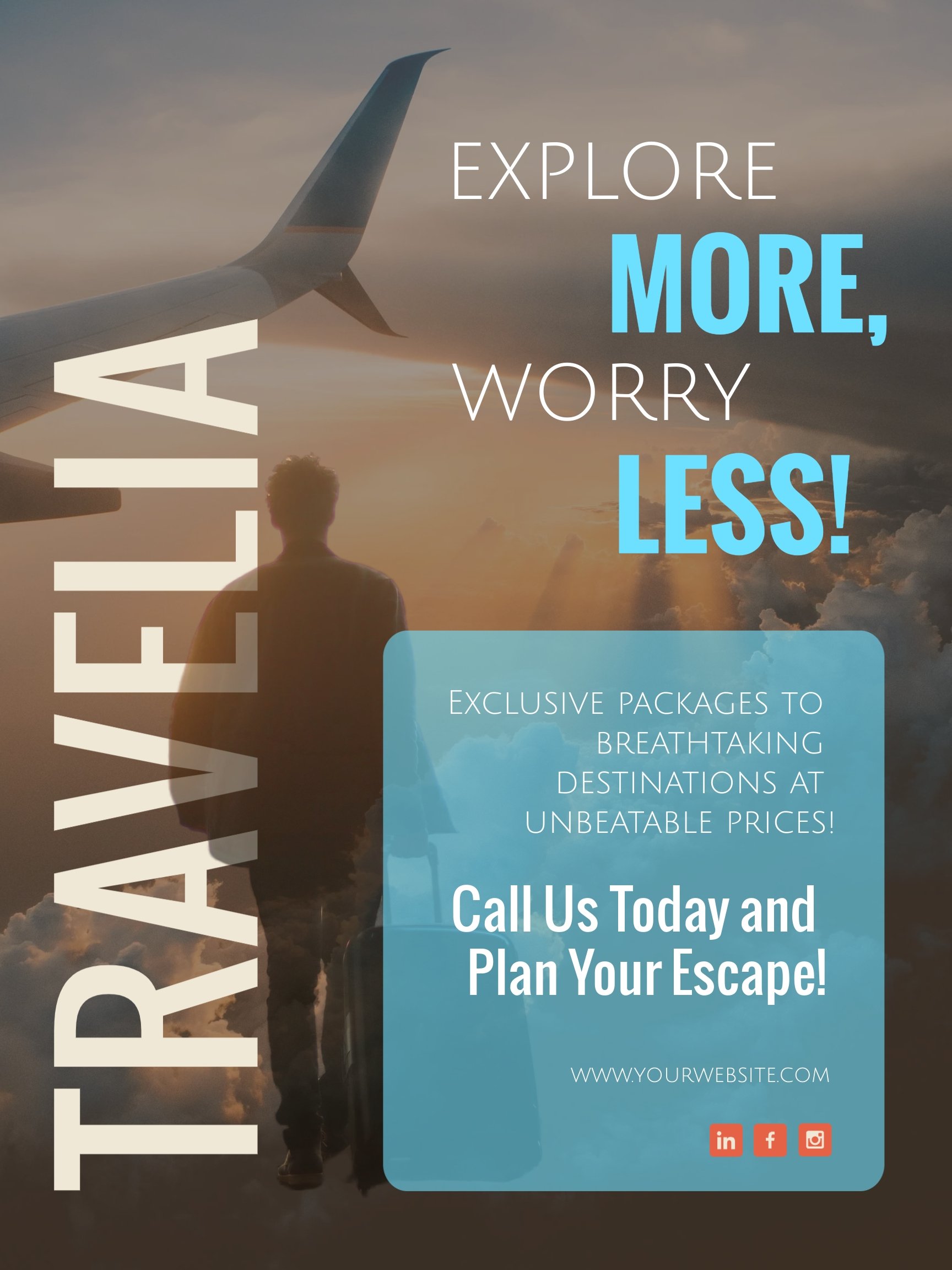 Travel Advertisement Poster Template