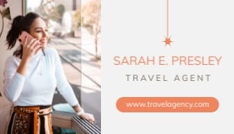 Travel Agent Business Card Template