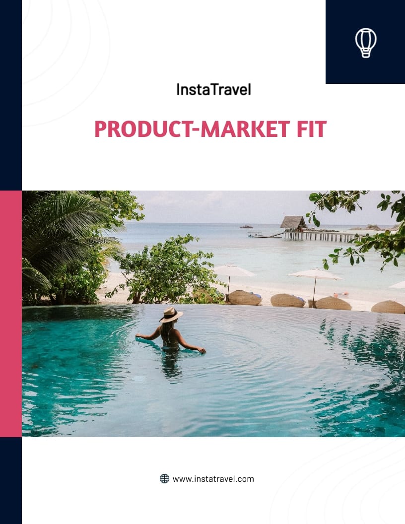Travel App Product Market Fit Report Template