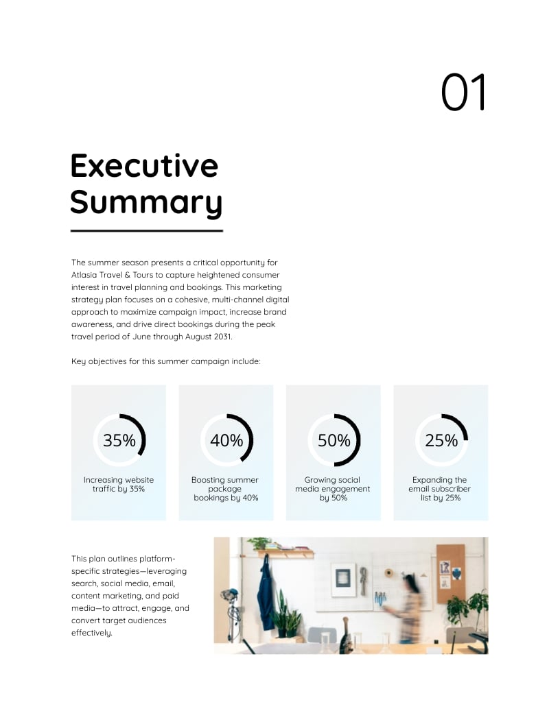 Travel Company Marketing Strategy Template - Slide 3 Travel Company Marketing Strategy Template - Slide 3