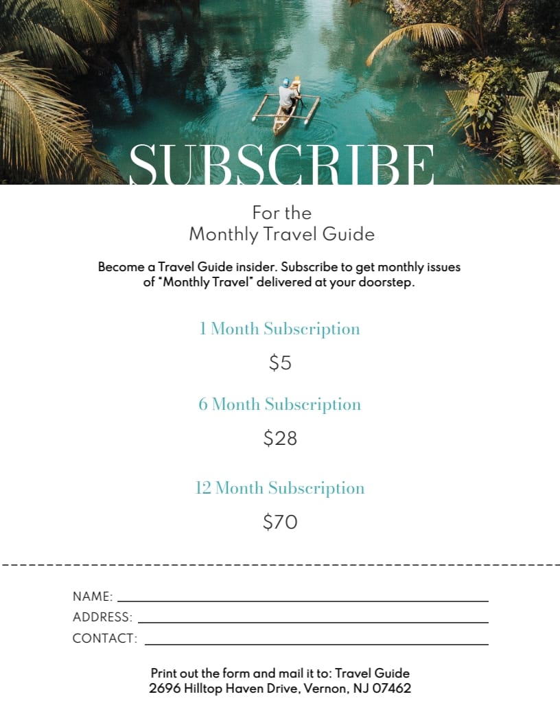 Travel Ebook Template Visme