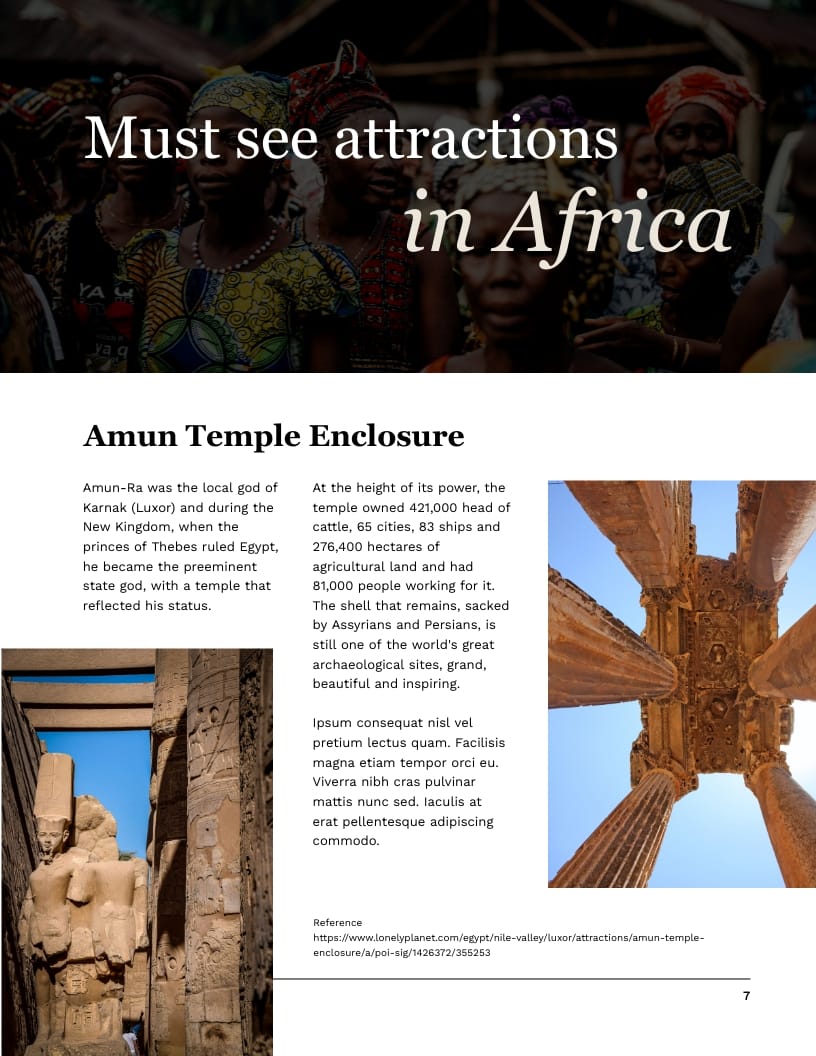 Travel Magazine Template - Slide 7 Travel Magazine Template - Slide 7