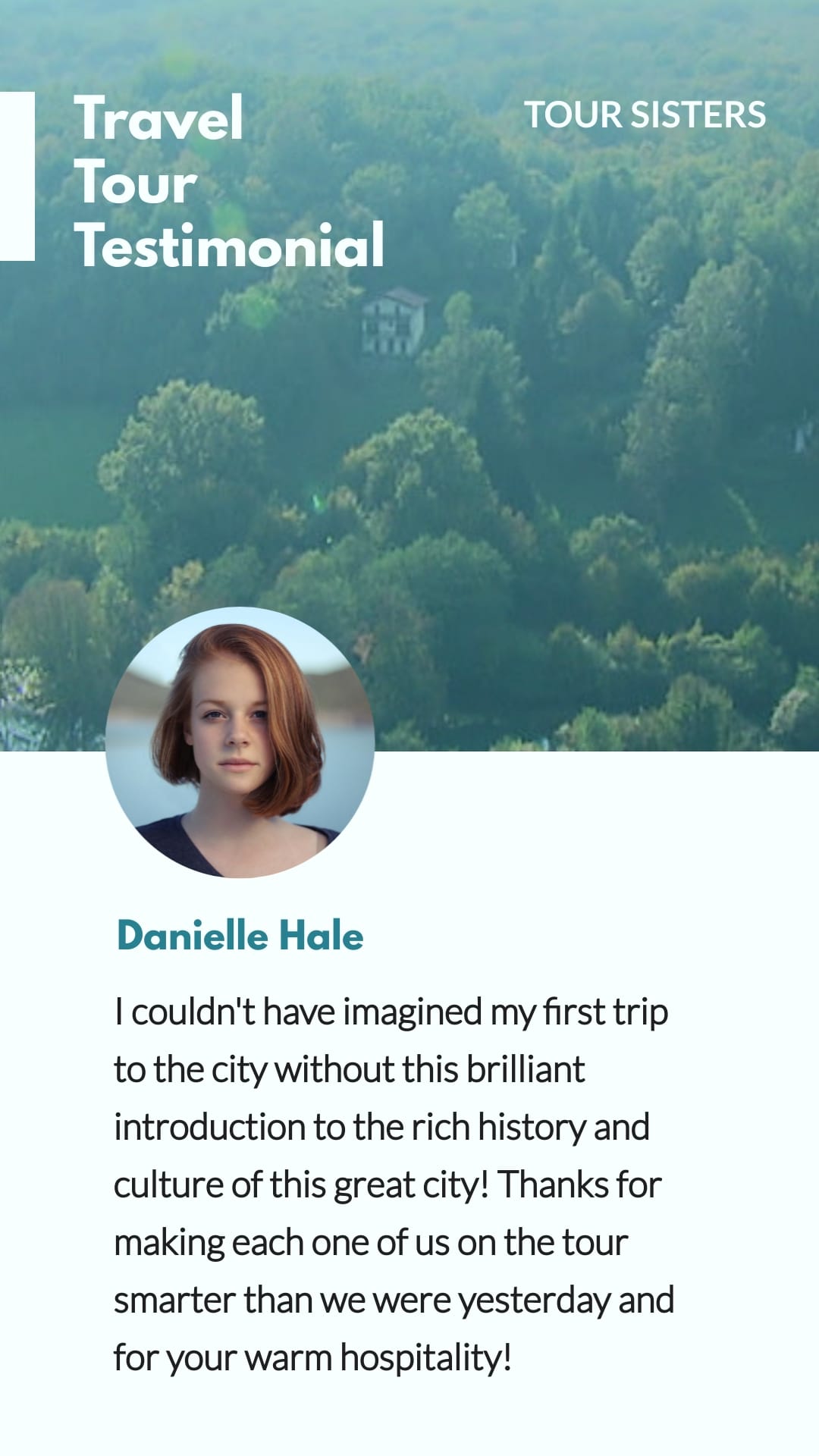 Travel Tours - Video Testimonial Vertical Template