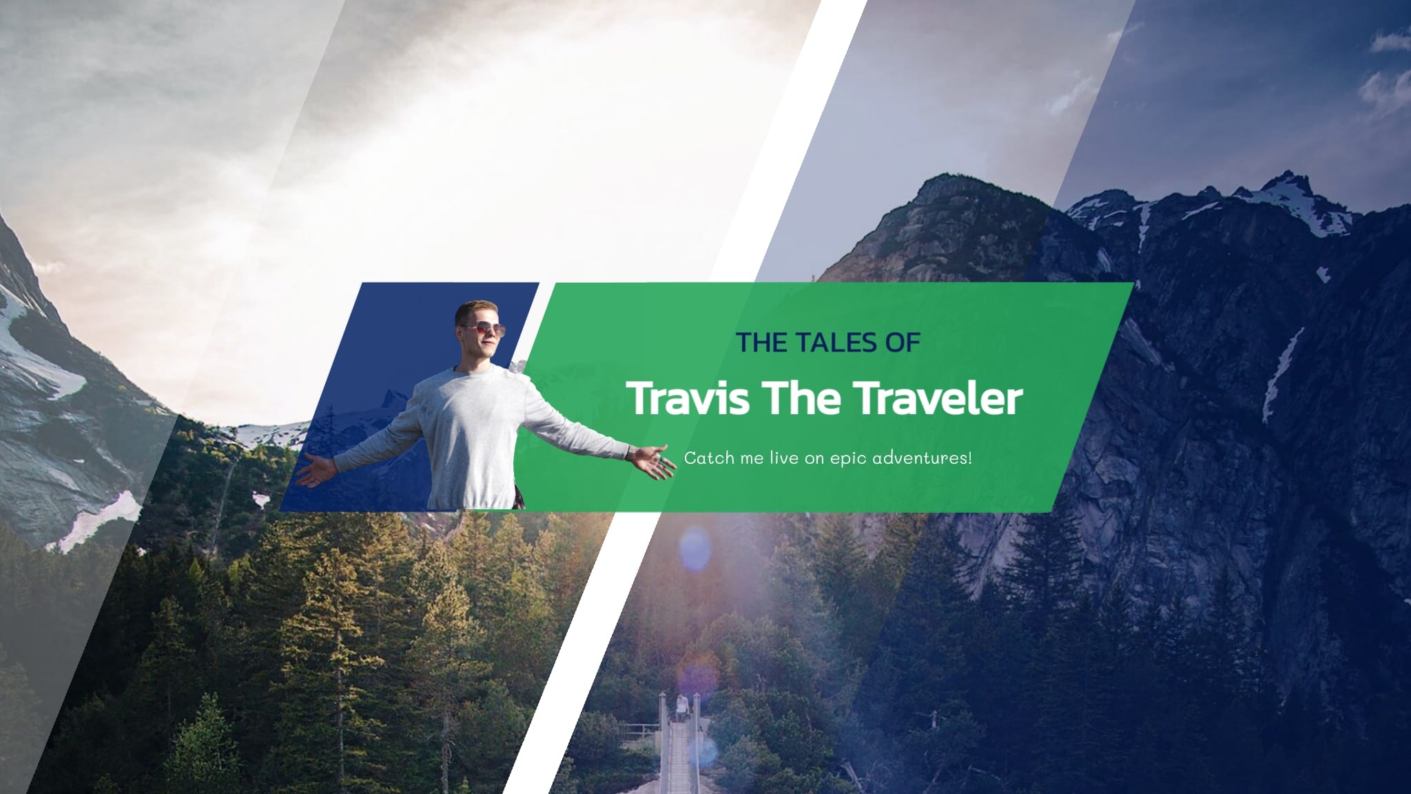 Travel Vlog YouTube Banner Template