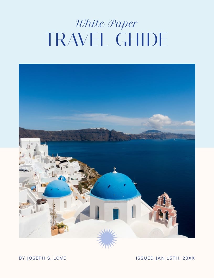 Travel White Paper Template Travel White Paper Template