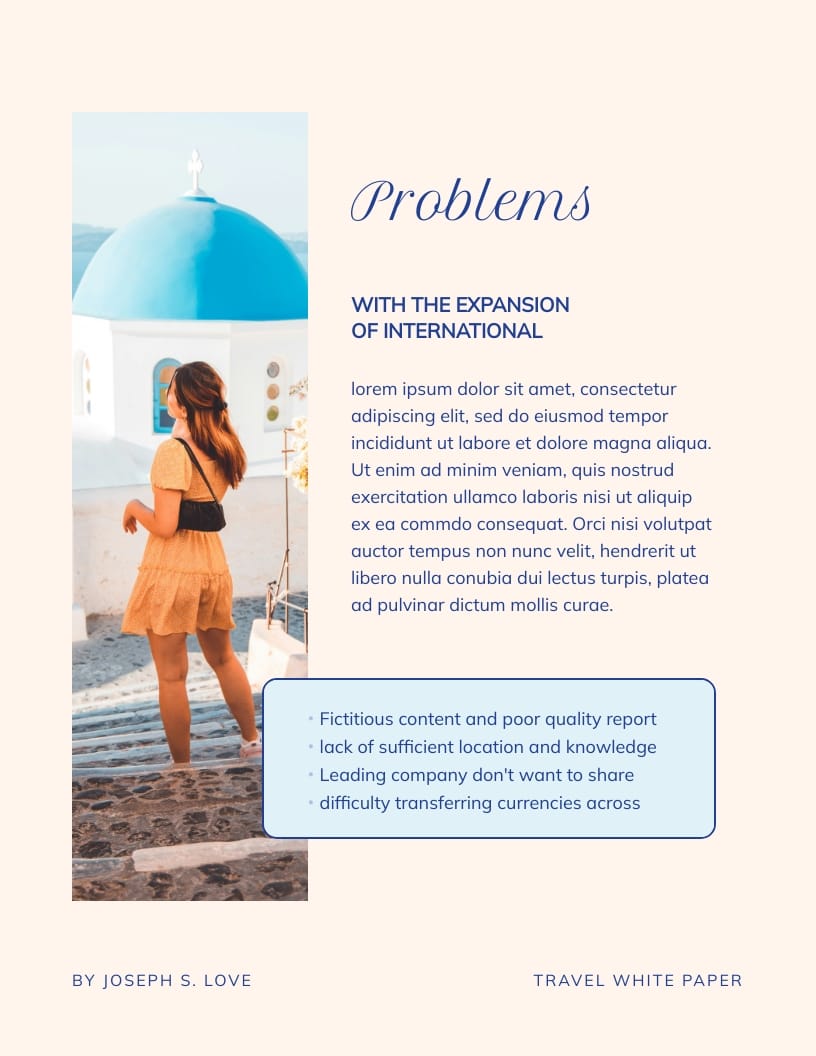 Travel White Paper Template | Visme