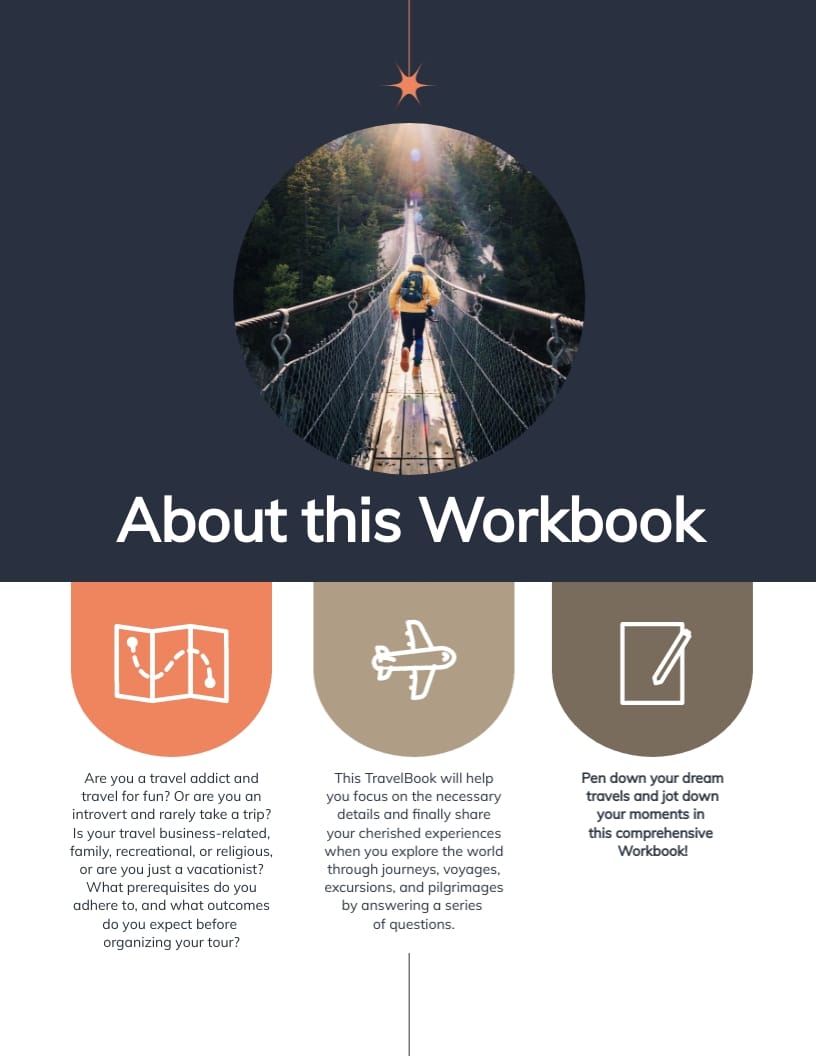 Traveling Workbook Template - Slide 3 Traveling Workbook Template - Slide 3