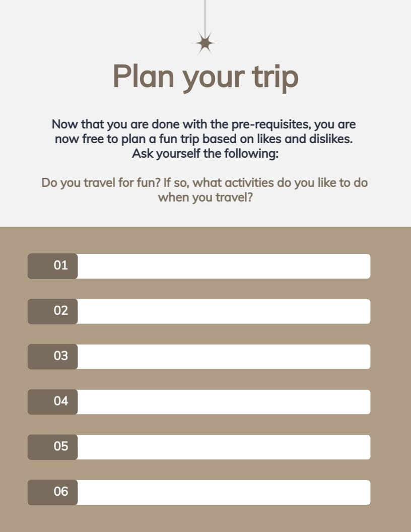 Traveling Workbook Template - Slide 8 Traveling Workbook Template - Slide 8