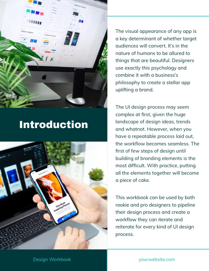 UI Design Workbook Template | Visme
