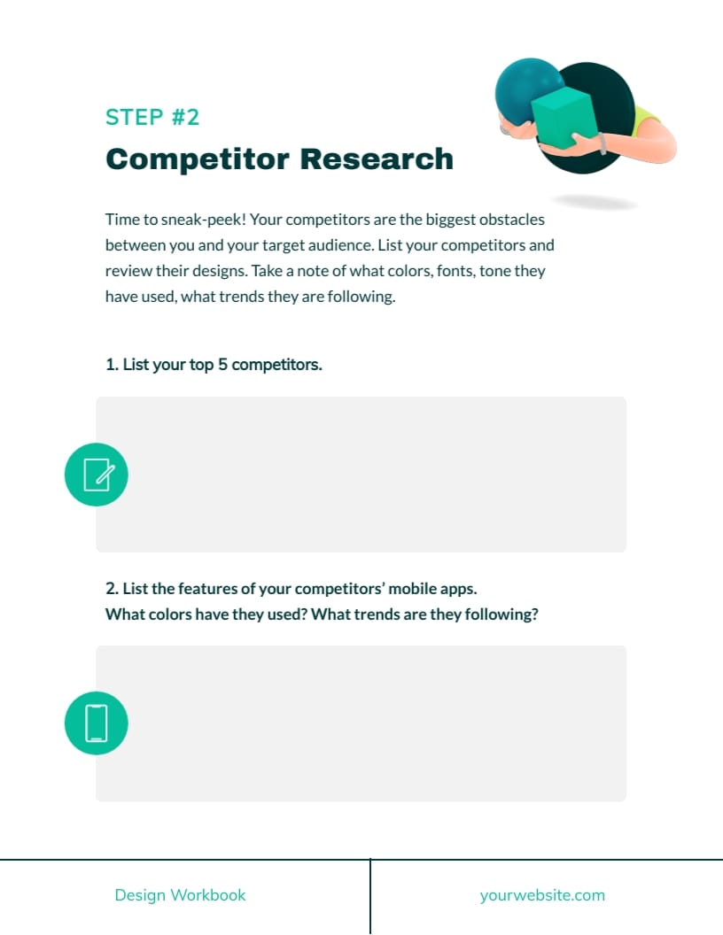 UI Design Workbook Template - Slide 7 UI Design Workbook Template - Slide 7
