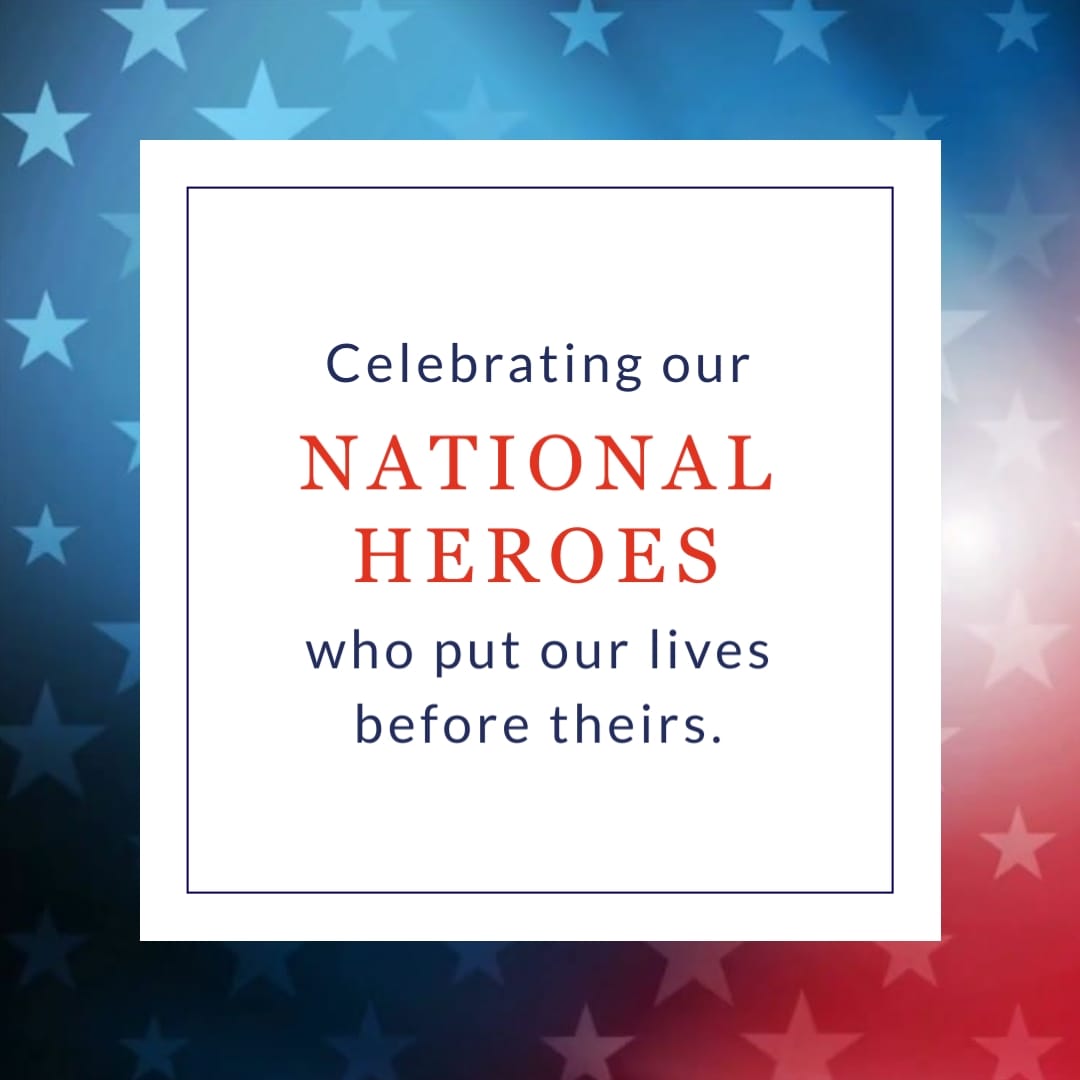 USA Memorial Day Greeting Card Square Template