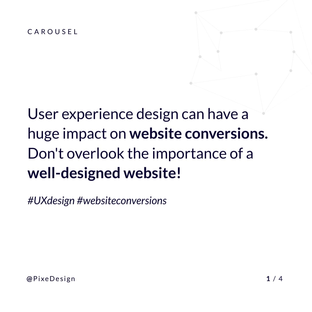 UX Design Twitter Carousel Post Square Template
