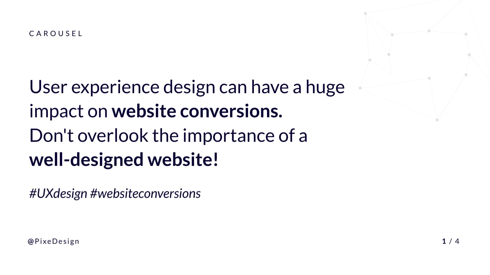 UX Design Twitter Carousel Post Template