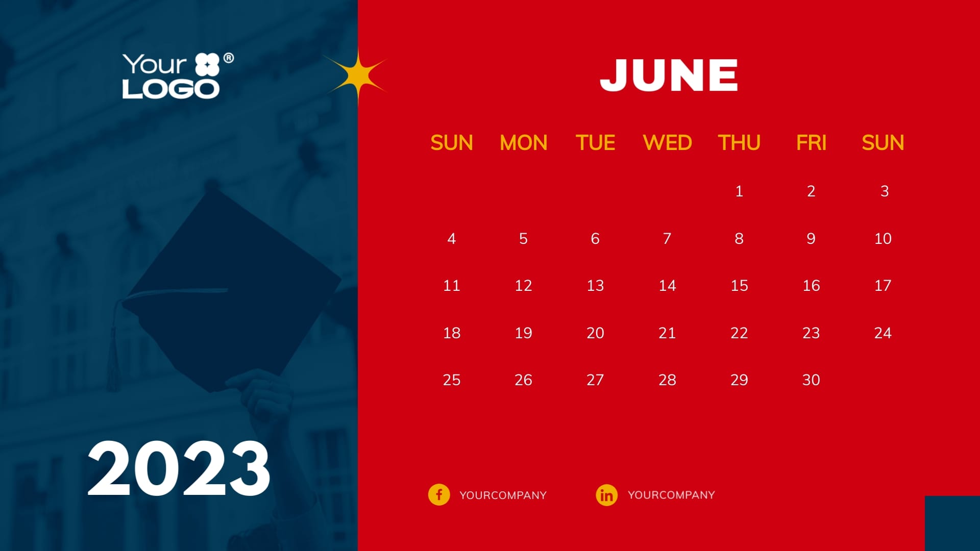 University Calendar Template - Slide 6 University Calendar Template - Slide 6