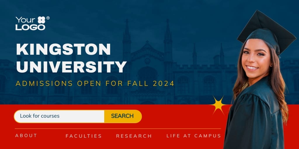 University Website Header Template