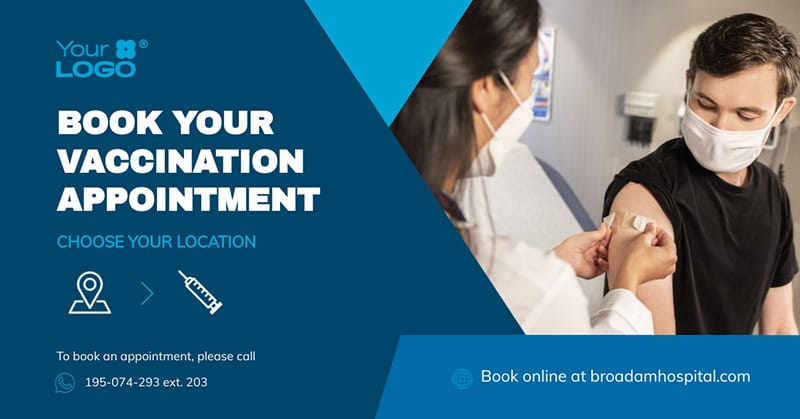 Vaccination Appointment Facebook Post Template