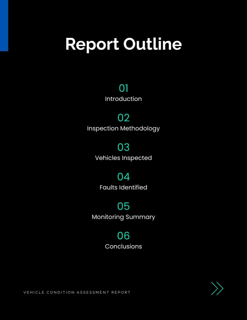 Vehicle Condition Assessment Report Template - Slide 2
