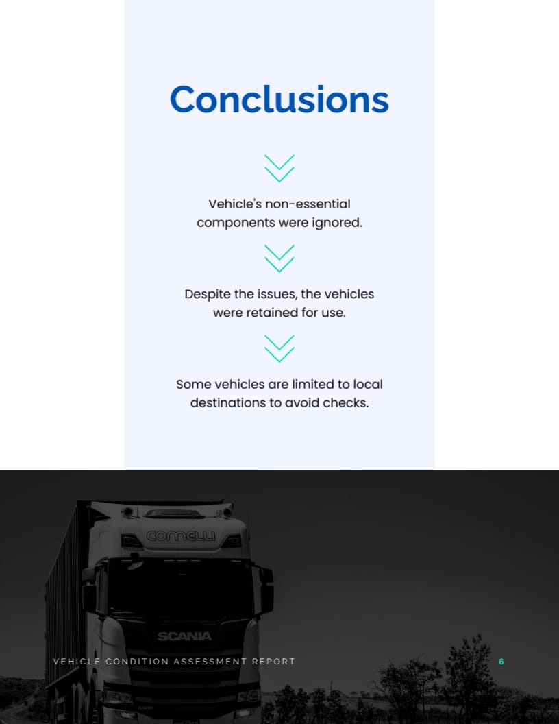 Vehicle Condition Assessment Report Template - Slide 8