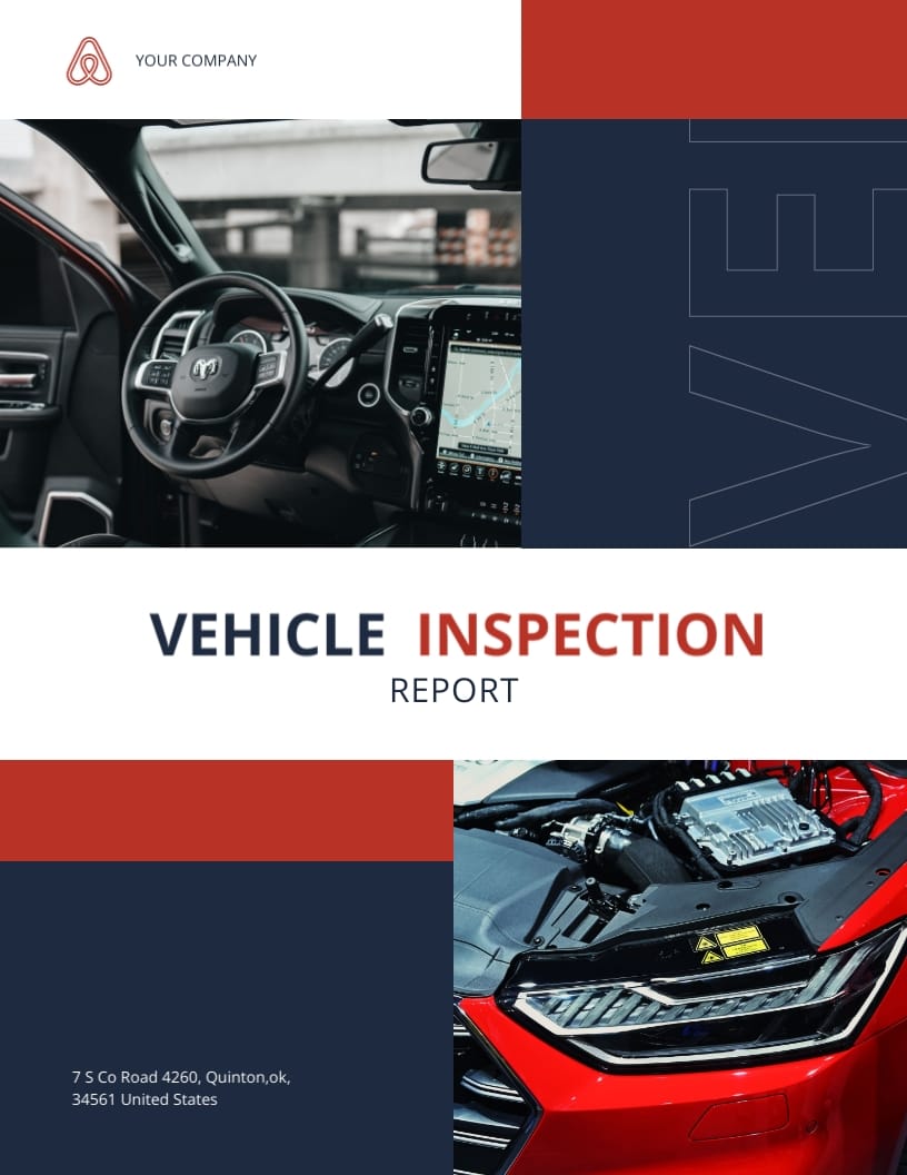Vehicle Inspection Report Template