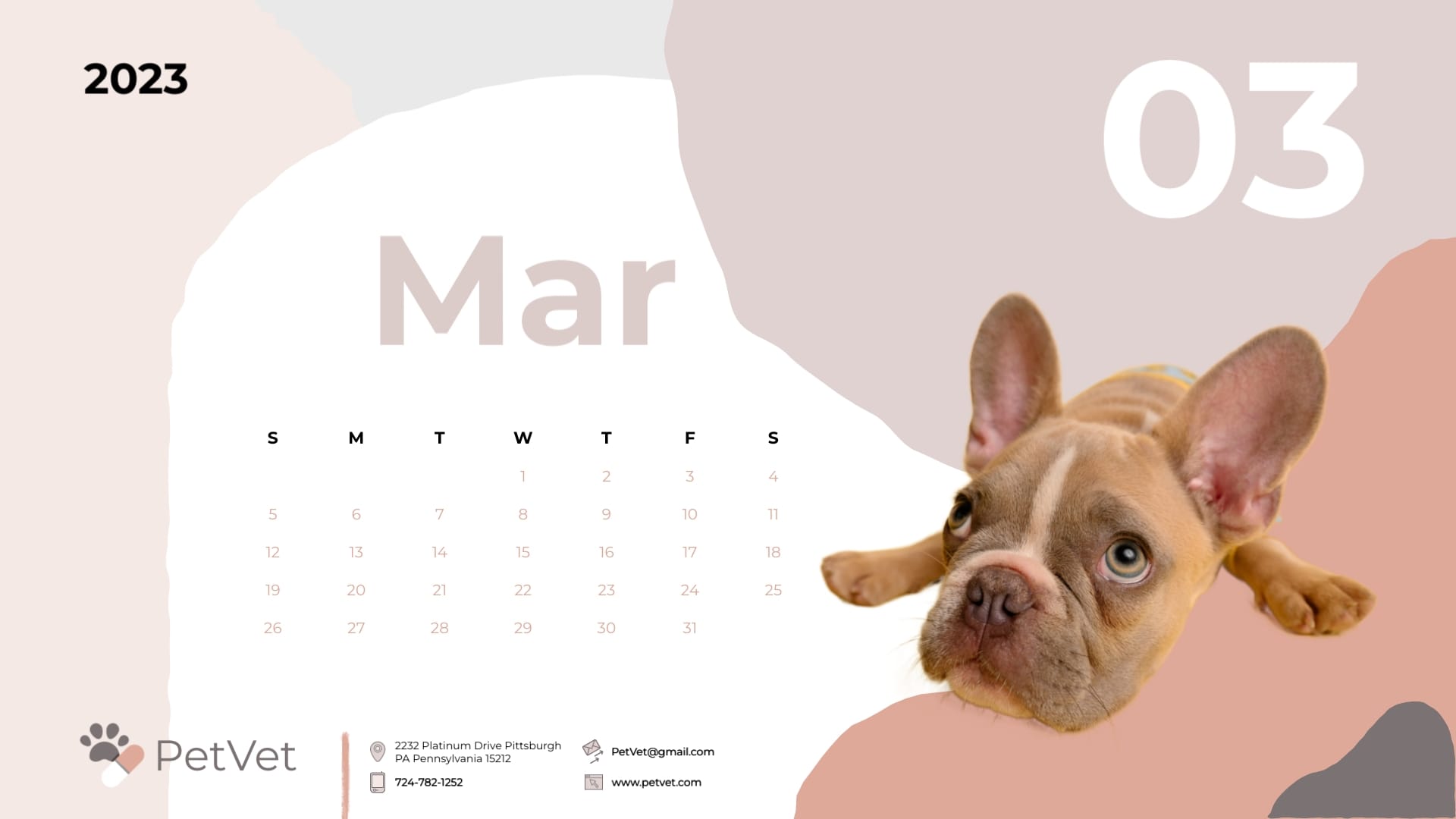 Veterinarian Firm Calendar Template - Slide 3 Veterinarian Firm Calendar Template - Slide 3