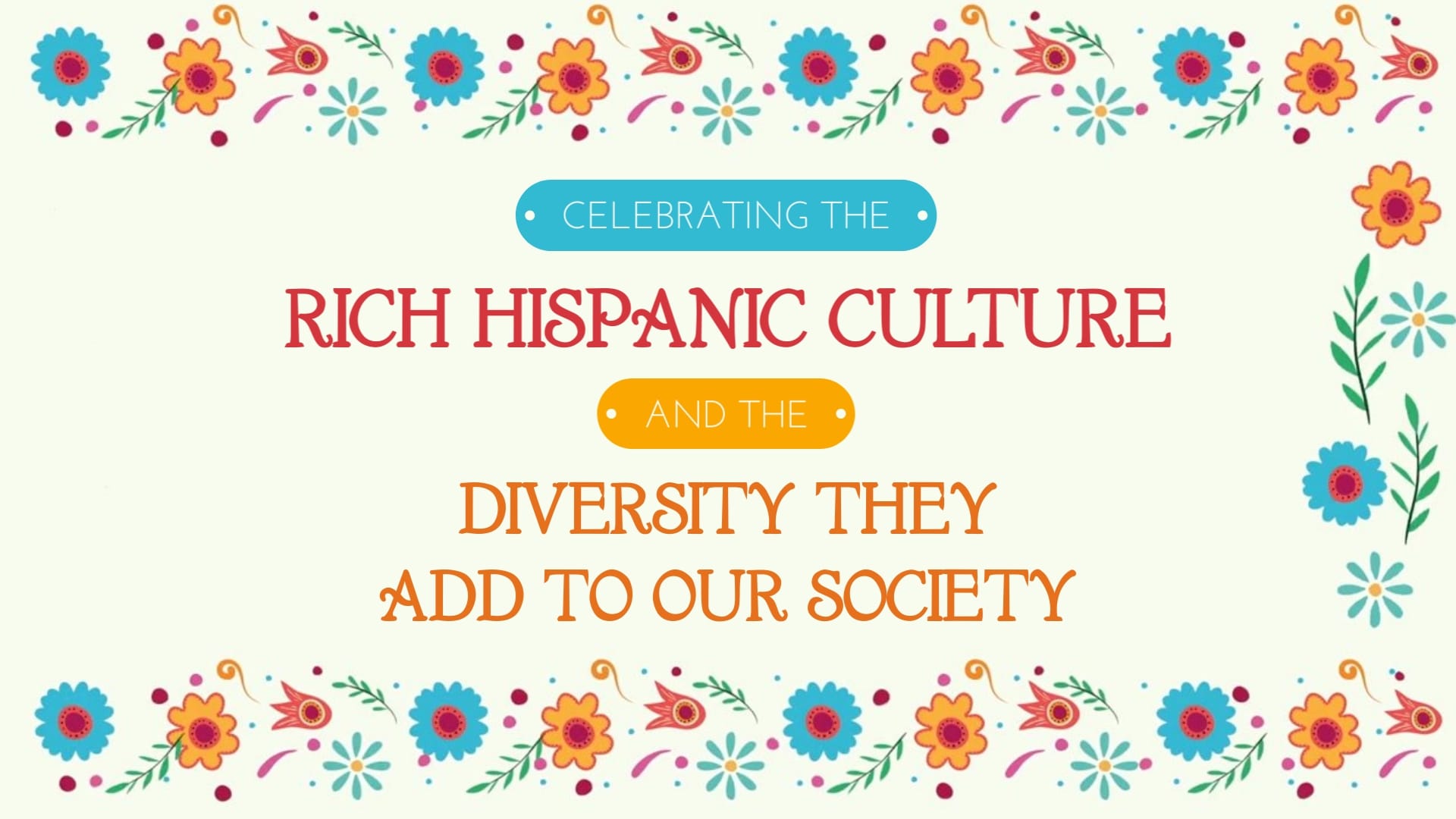 Vintage Hispanic Heritage Month Greeting Card Template