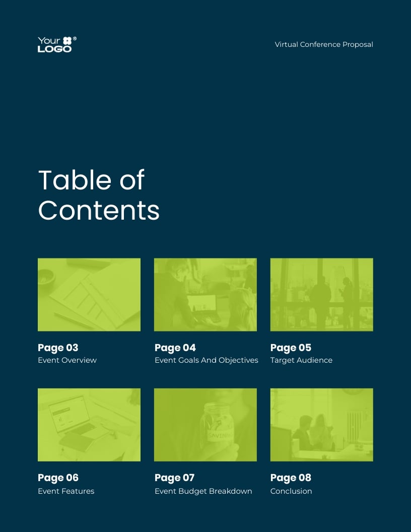 Virtual Conference Proposal Template - Slide 2 Virtual Conference Proposal Template - Slide 2