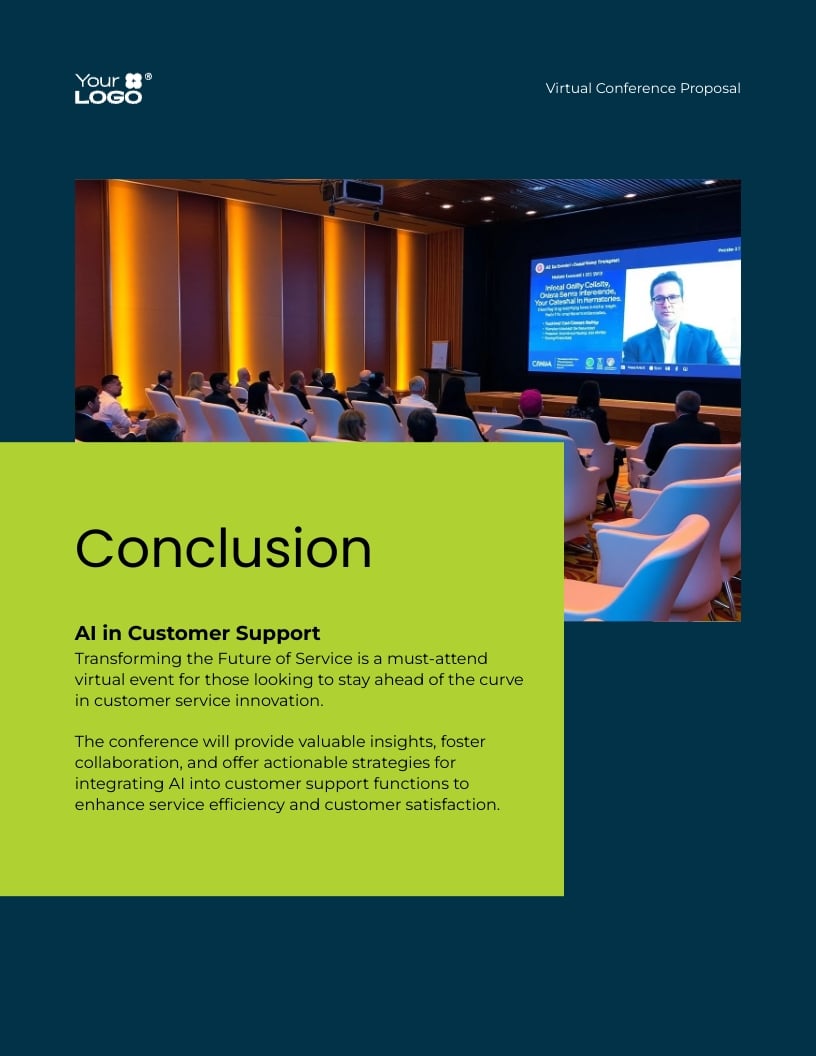 Virtual Conference Proposal Template - Slide 8 Virtual Conference Proposal Template - Slide 8