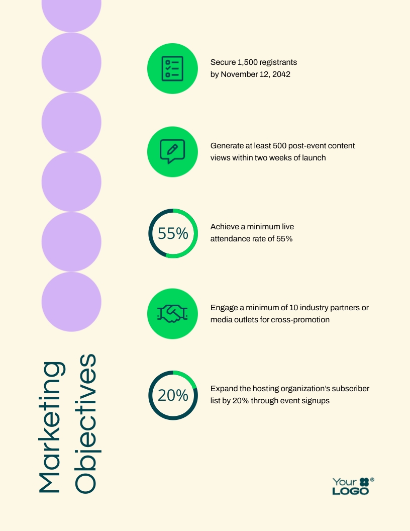 Virtual Event Marketing Plan Template - Slide 4 Virtual Event Marketing Plan Template - Slide 4
