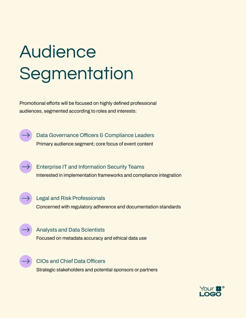 Virtual Event Marketing Plan Template - Slide 5 Virtual Event Marketing Plan Template - Slide 5